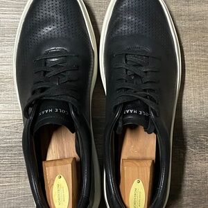 Cole Haan Men's GrandPro Leather Sneakers Black White Casual Dress Shoes Size 12